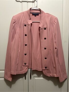 Tommy Hilfiger Pink Double-Breasted Military-Style Blazer Women’s XL